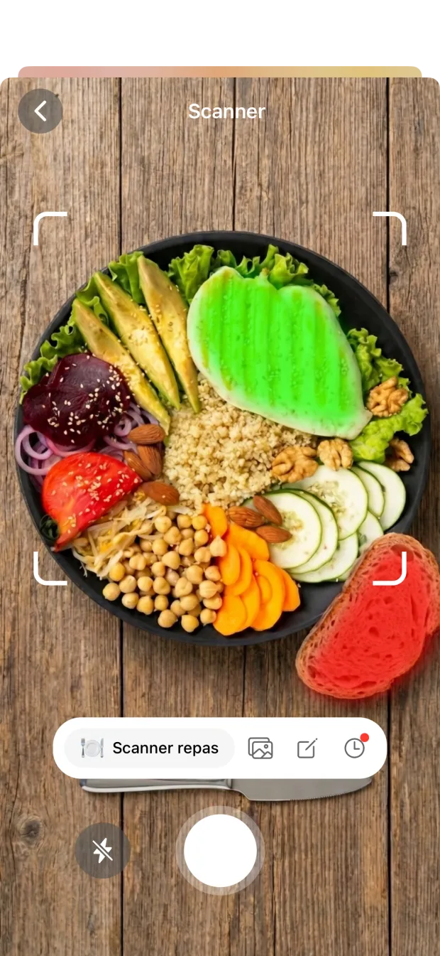 Scanner de repas Solaia